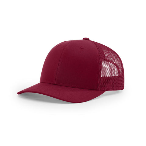 Cardinal trucker cap on a white background