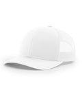 White trucker cap on a white background