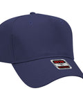 Navy blue cap on a white background