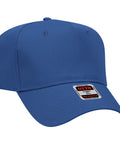Royal blue cap on a white background