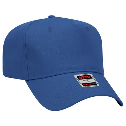 Royal blue cap on a white background