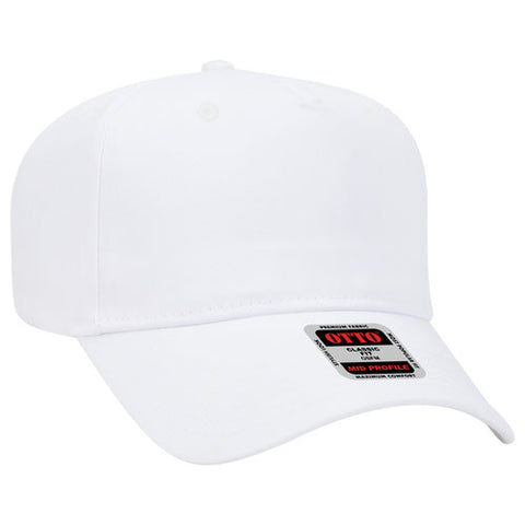 White cap on a white background