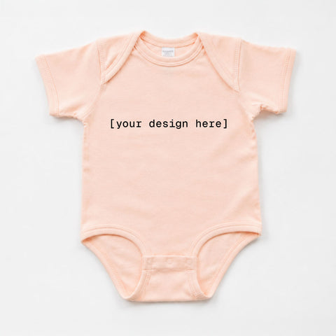 Infant Fine Jersey Bodysuit Baby Onesie - Custom Printing