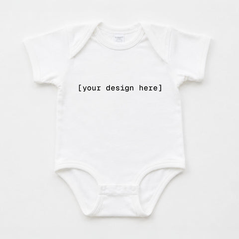 Infant Fine Jersey Bodysuit Baby Onesie - Custom Printing