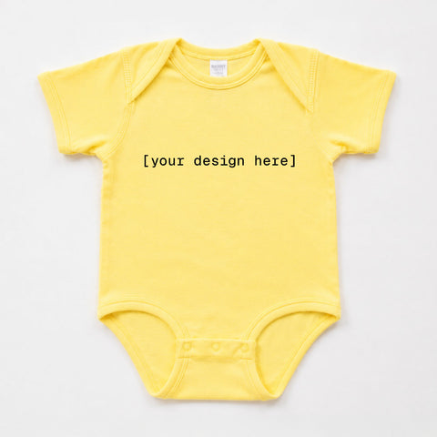 Infant Fine Jersey Bodysuit Baby Onesie - Custom Printing