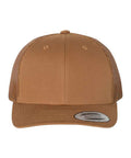 Caramel trucker cap on a white background