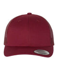 Maroon trucker cap on a white background