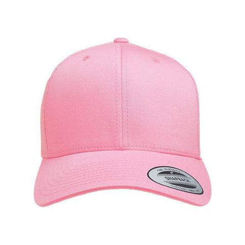 Pink trucker cap on a white background