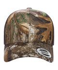 Camo trucker cap on a white background