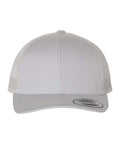 Silver trucker cap on a white background