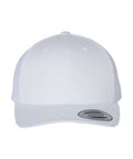 White trucker cap on a white background