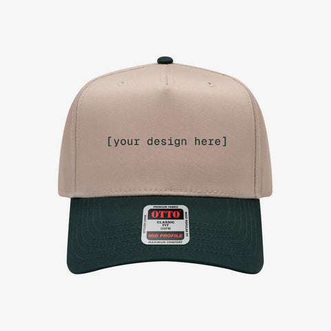 OTTO CAP® 5 Panel Mid Profile Baseball Cap - Custom Embroidery