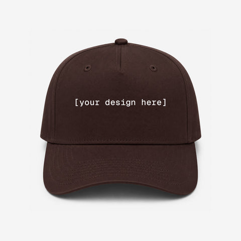 OTTO CAP® 5 Panel Mid Profile Baseball Cap - Custom Embroidery, Patch