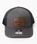 Custom Hat with Leather Patch - Richardson 112 - Laser Engraved