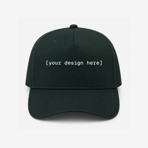 OTTO CAP® 5 Panel Mid Profile Baseball Cap - Custom Embroidery, Patch