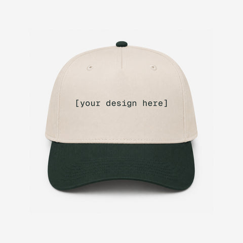 OTTO CAP® 5 Panel Mid Profile Baseball Cap - Custom Embroidery, Patch