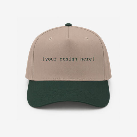 OTTO CAP® 5 Panel Mid Profile Baseball Cap - Custom Embroidery, Patch