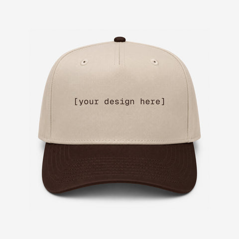 OTTO CAP® 5 Panel Mid Profile Baseball Cap - Custom Embroidery, Patch