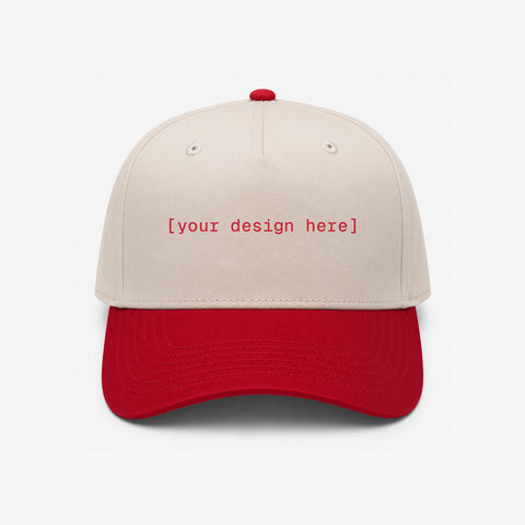 OTTO CAP® 5 Panel Mid Profile Baseball Cap - Custom Embroidery, Patch