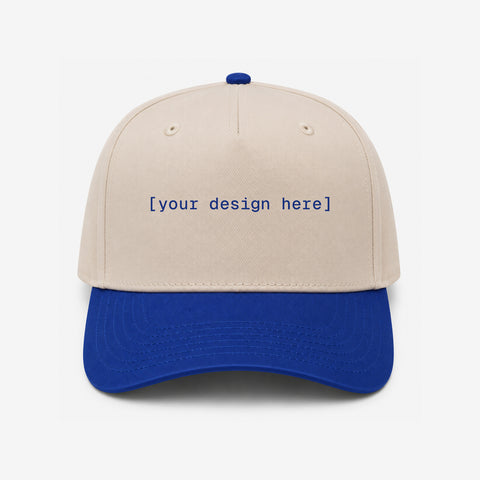 OTTO CAP® 5 Panel Mid Profile Baseball Cap - Custom Embroidery, Patch