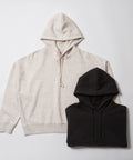 Oversized Women's Sweatshirt, Organic Fleece Hoodie, Heavyweight Drop Shoulder