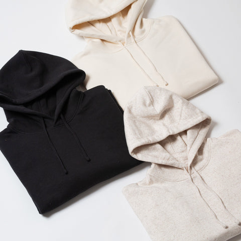 Oversized Women's Sweatshirt, Organic Fleece Hoodie, Heavyweight Drop Shoulder