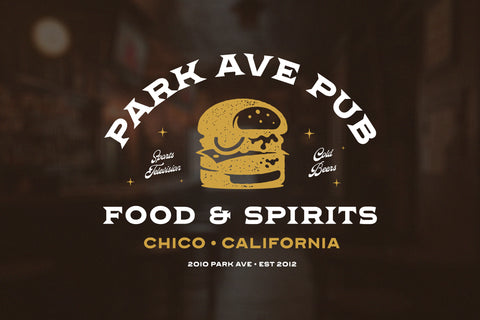 Park Ave Pub Chico California Logo - Custom Logo Graphic Design